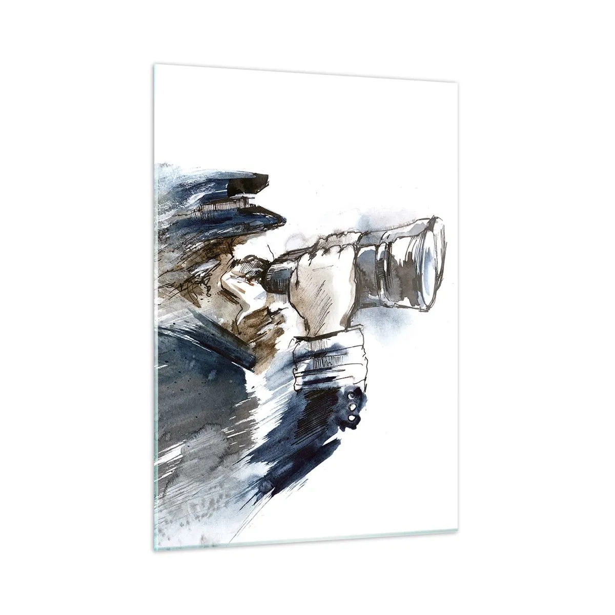 Glastavla - Bild på glas - Tio i Beauforts skala - 50x70 cm