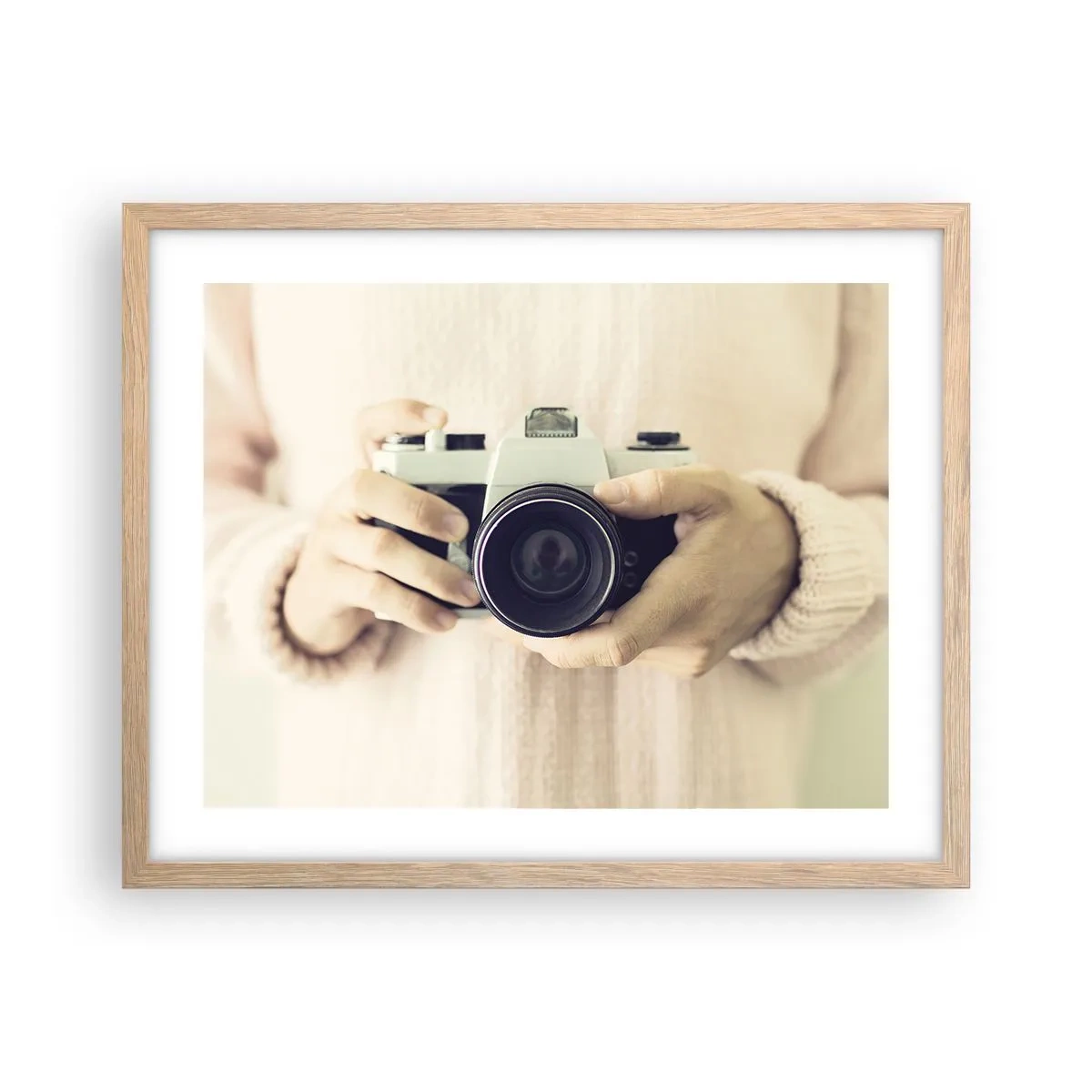 Affisch i ram av ljusek - För att veta mer... - 50x40 cm