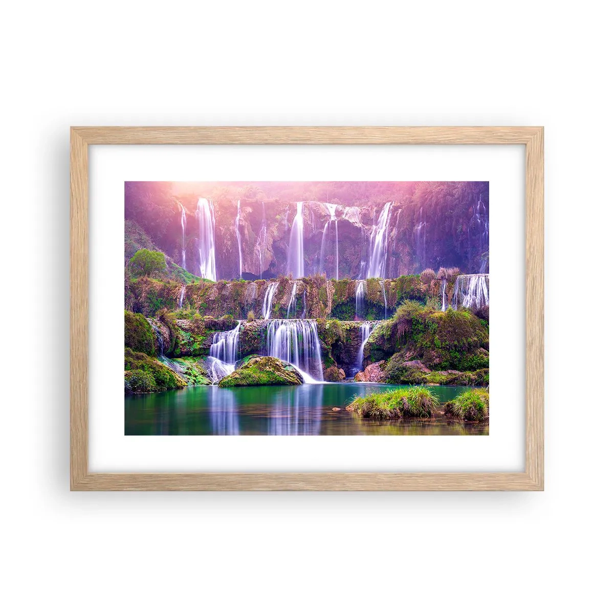 Affisch i ram av ljusek - Trappan till himlen - 40x30 cm