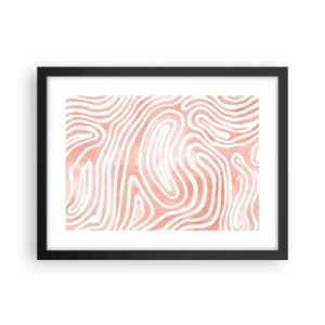 Affisch i svart ram - I en labyrint av koraller - 40x30 cm