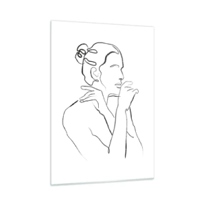 Glastavla - Bild på glas - Akten: ett sensuellt mysterium - 50x70 cm