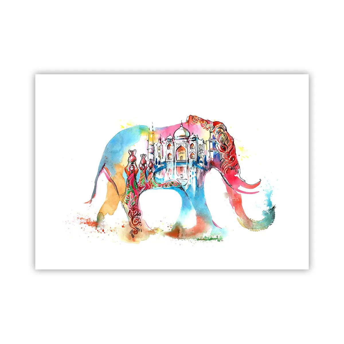 Affisch - Indien - kärlekens aura - 70x50 cm