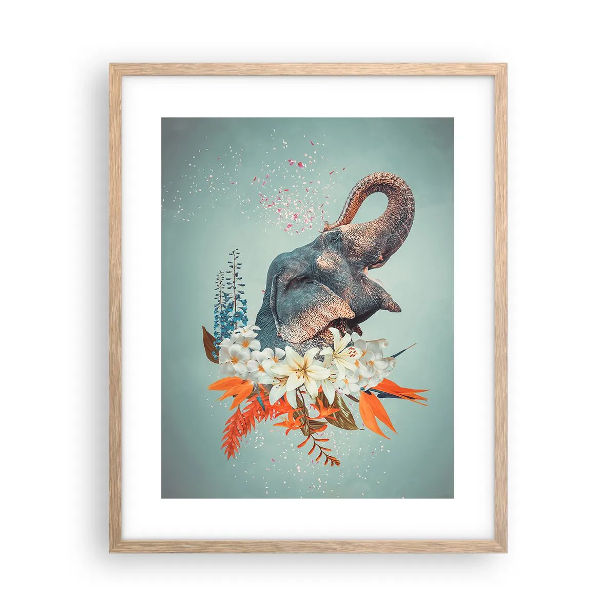 Affisch i ram av ljusek - Glädjens vrål - 40x50 cm