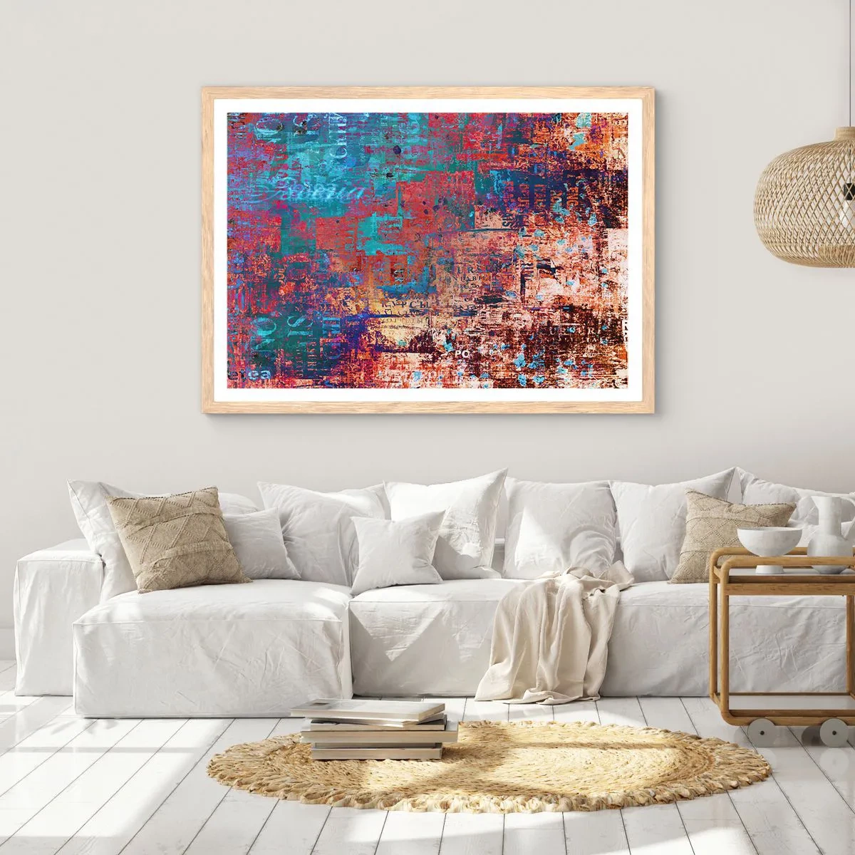 Affisch i ram av ljusek - Minne och icke-minne - 100x70 cm