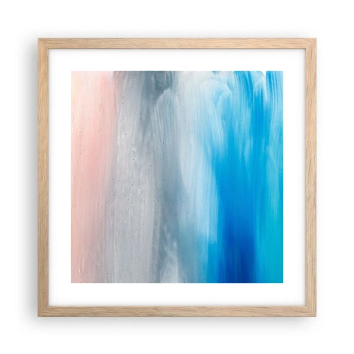 Affisch i ram av ljusek - Element: luft - 40x40 cm