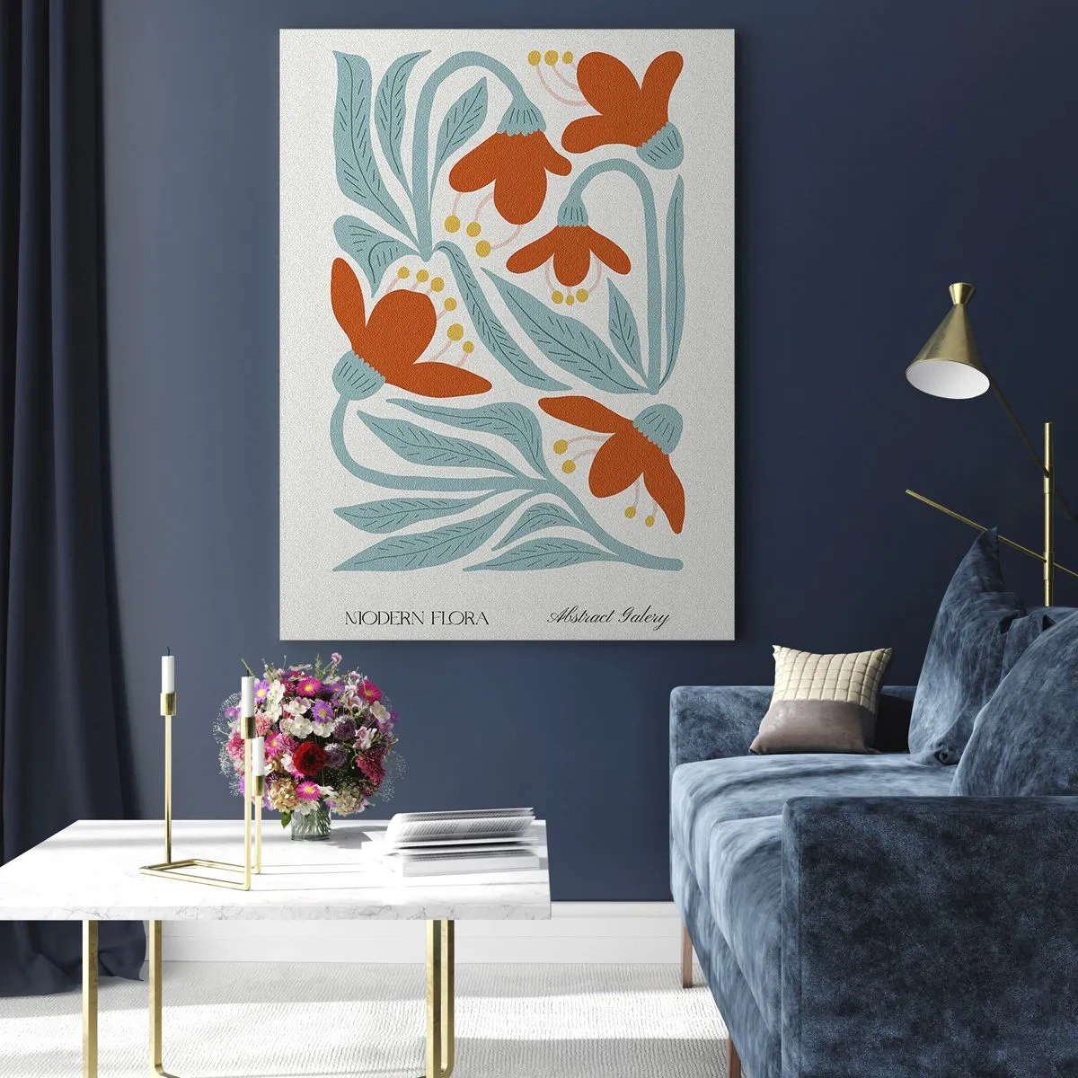 Glastavla - Bild på glas - Mot jorden, mot solen - 50x70 cm