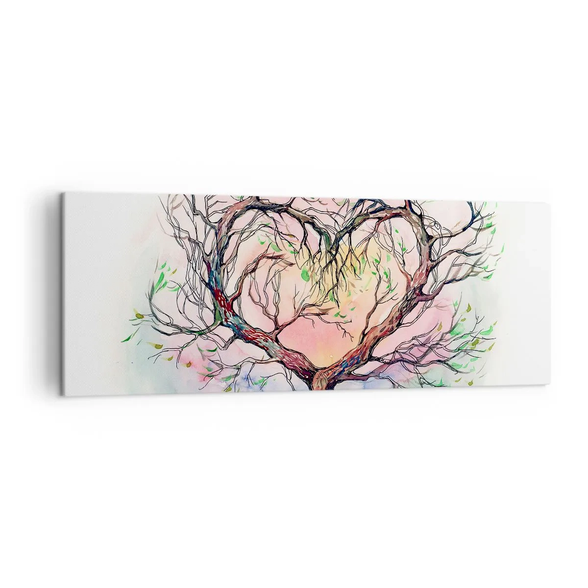 Canvastavla - Bild på duk - Tillsammans mot stormarna - 140x50 cm