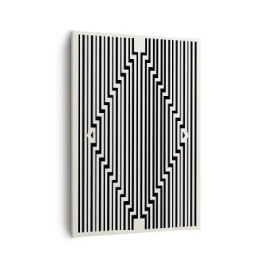Canvastavla - Bild på duk - Geometrisk illusion - 50x70 cm