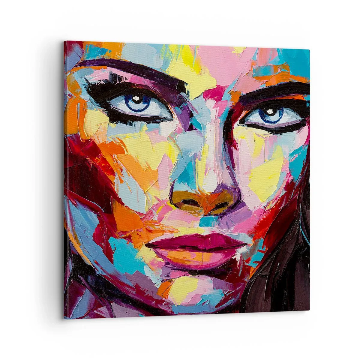 Canvastavla - Bild på duk - Själen är också färgglad - 60x60 cm