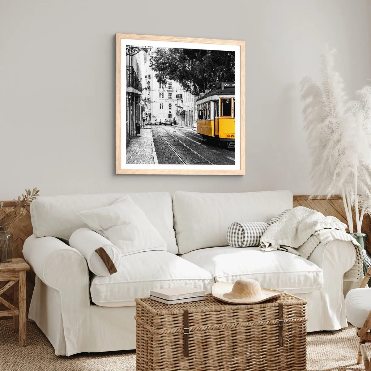 Affisch i ram av ljusek - Och en fado i bakgrunden - 40x40 cm