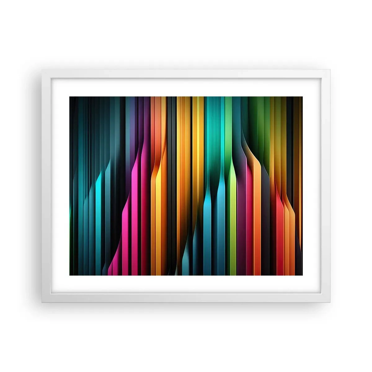 Affisch i vit ram - Lysande orgel - 50x40 cm