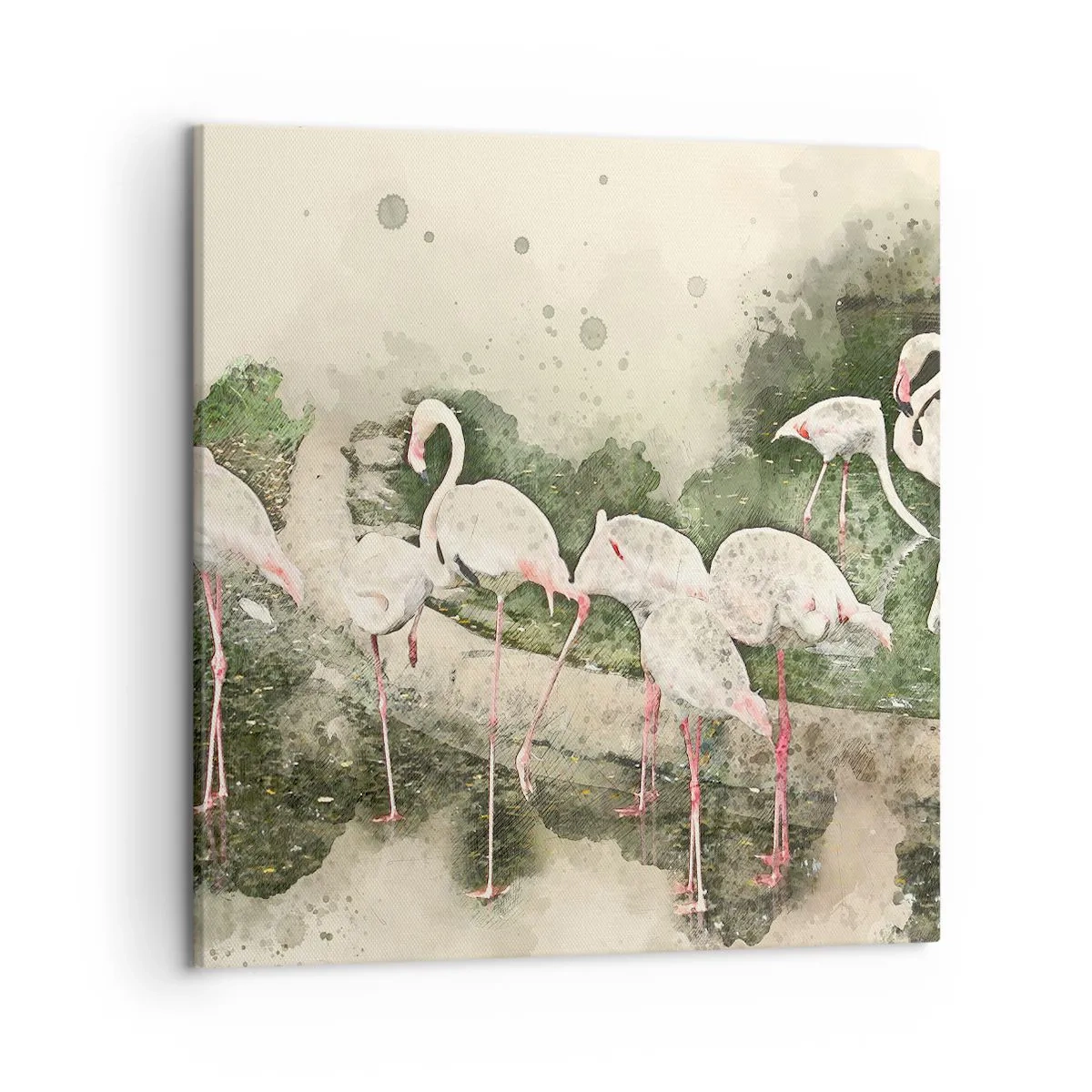 Canvastavla - Bild på duk - Exotisk dröm - 50x50 cm