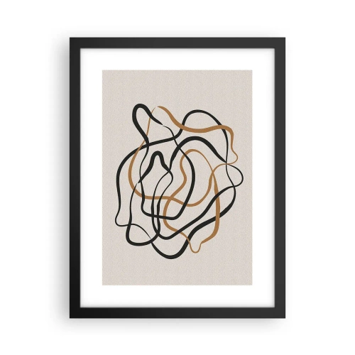 Affisch i svart ram - Allt har gått fel - 30x40 cm