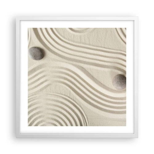 Affisch i vit ram - Värmens beröring - 50x50 cm