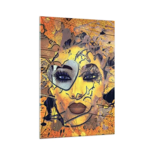 Glastavla - Bild på glas - Solig skönhet - 80x120 cm