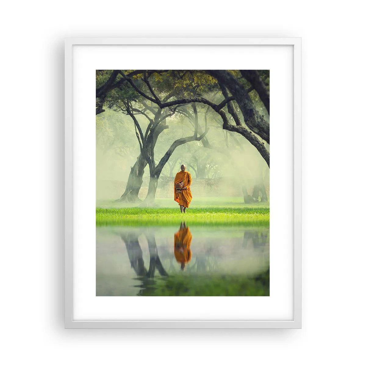 Affisch i vit ram - På väg till upplysningen - 40x50 cm