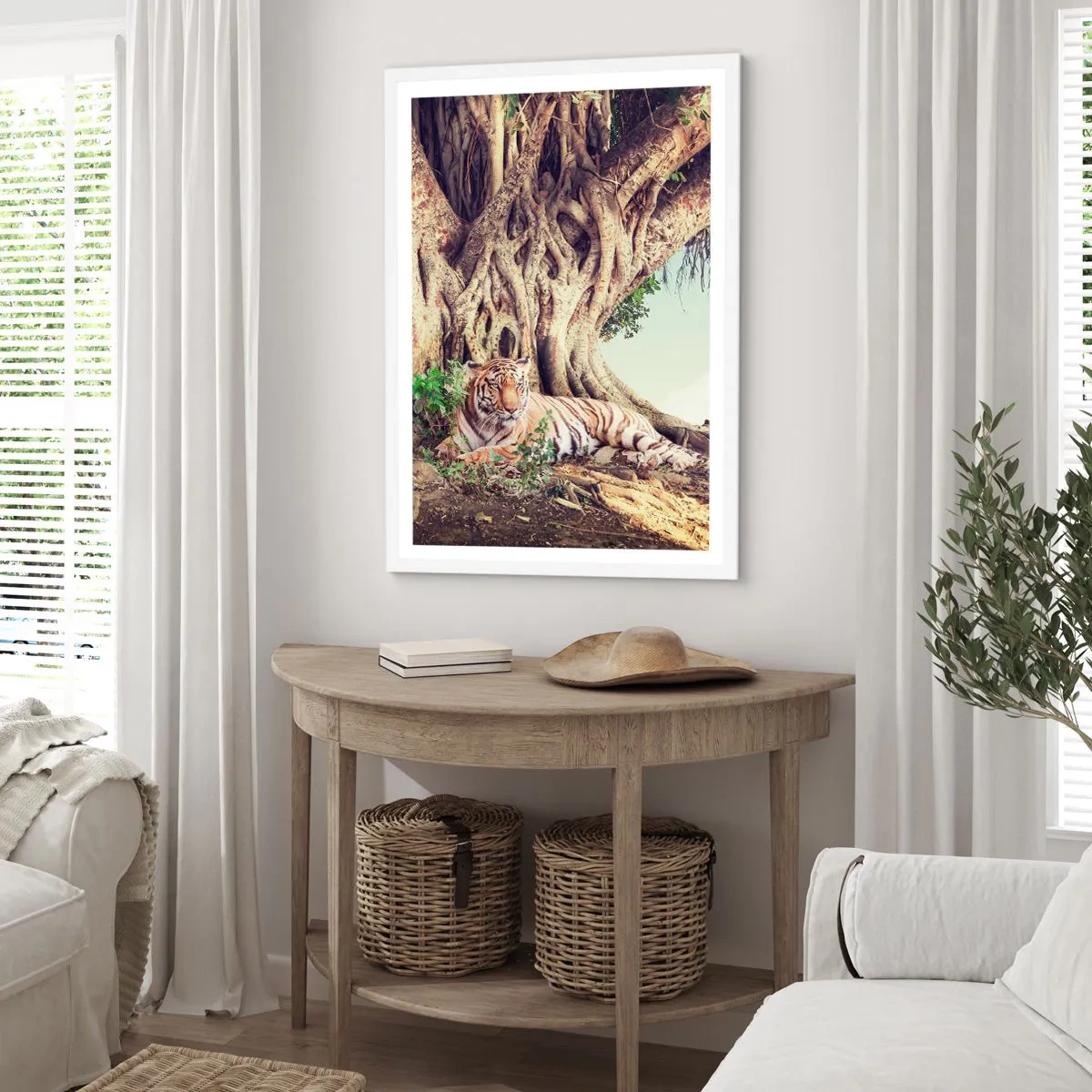 Affisch i vit ram - Vi från Första Moseboken - 70x100 cm
