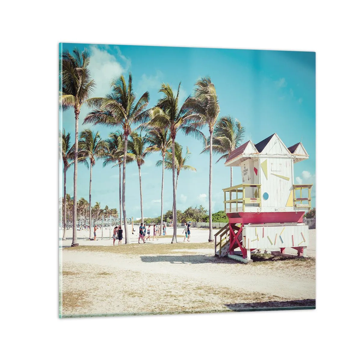 Glastavla - Bild på glas - En vacker dag framför dig - 50x50 cm