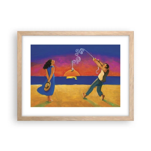 Affisch i ram av ljusek - Mer än en stjärna från himlen - 40x30 cm