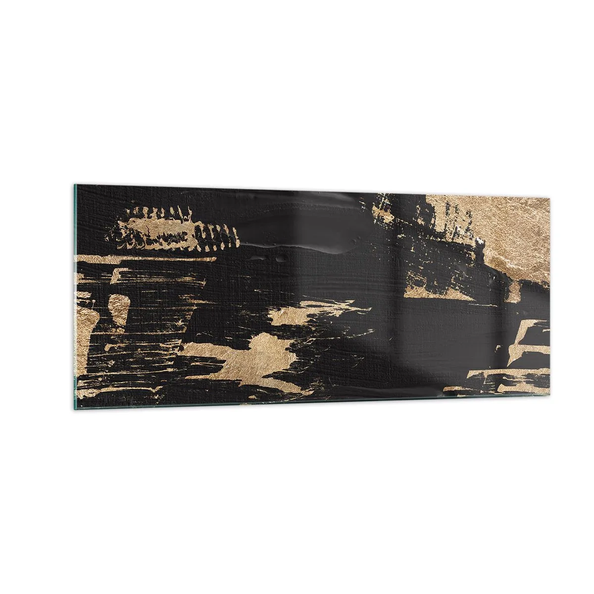 Glastavla - Bild på glas - Ett spår av beröring - 100x40 cm
