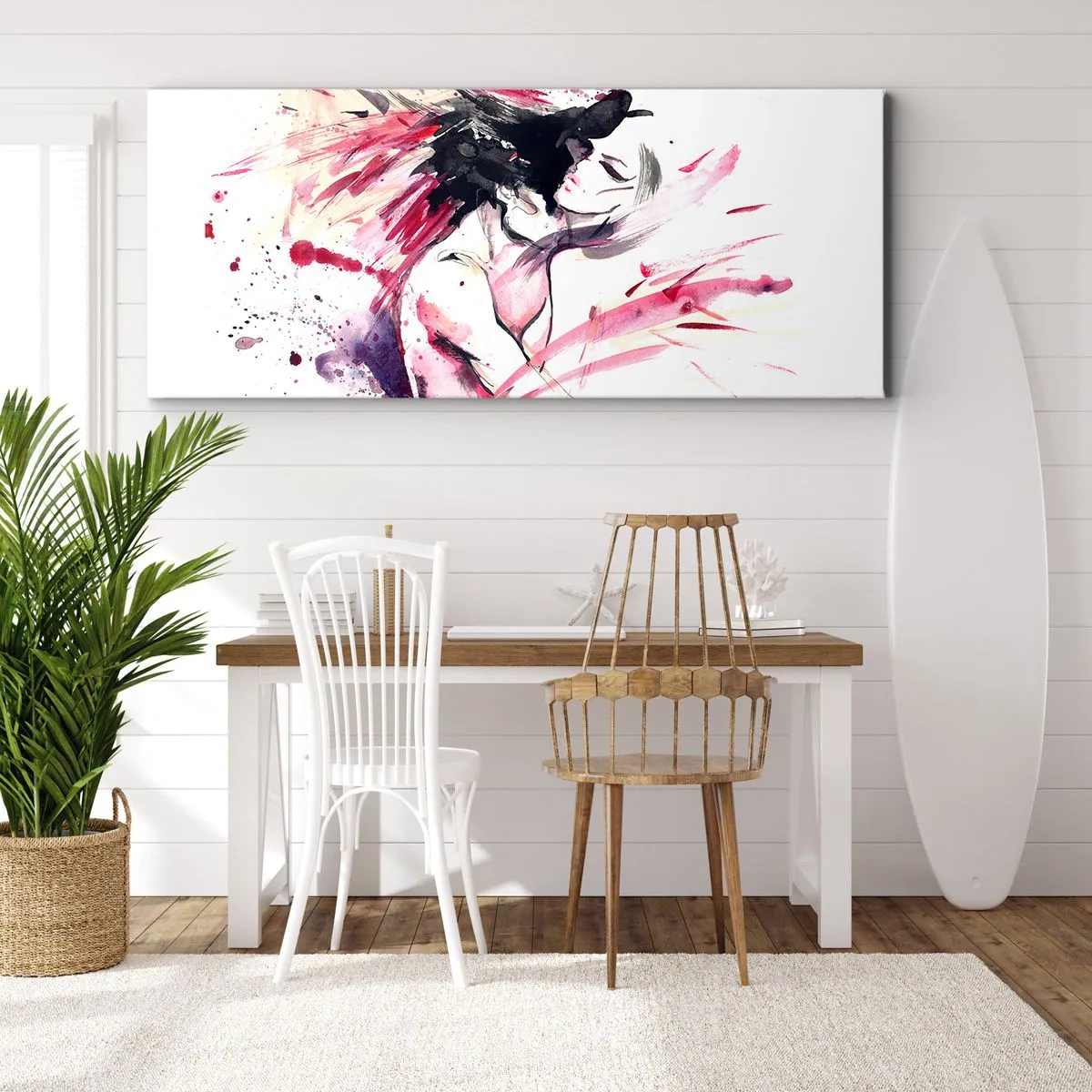 Canvastavla - Bild på duk - Kärleksfull uppfyllelse - 90x30 cm