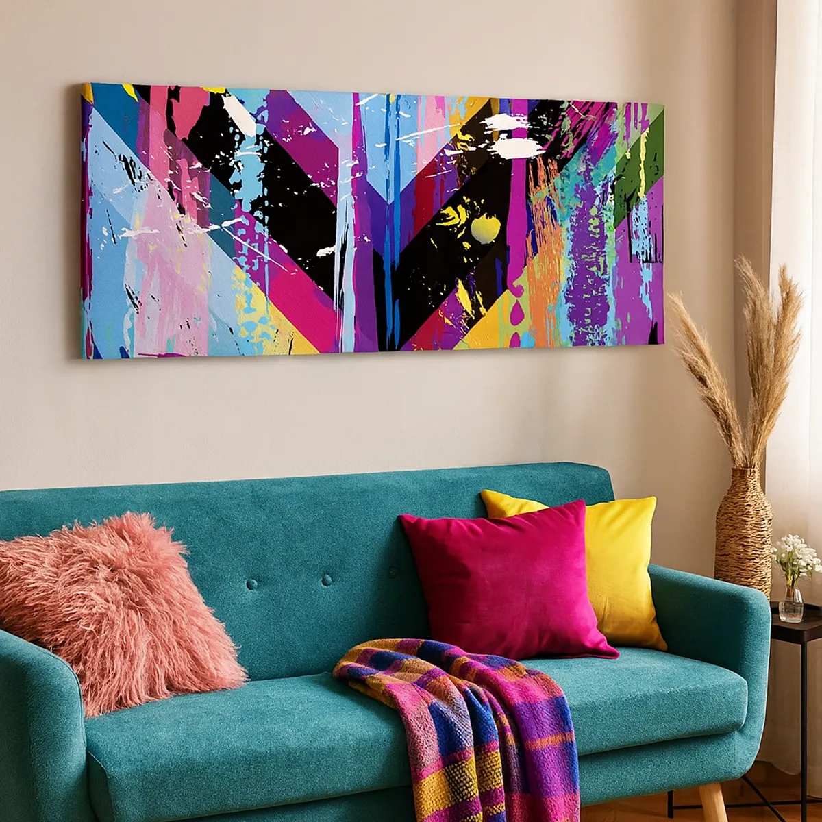 Canvastavla - Bild på duk - Uppifrån nedåt - 30x30 cm