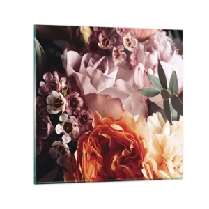 Glastavla - Bild på glas - Omgärdade av skönhet - 30x30 cm