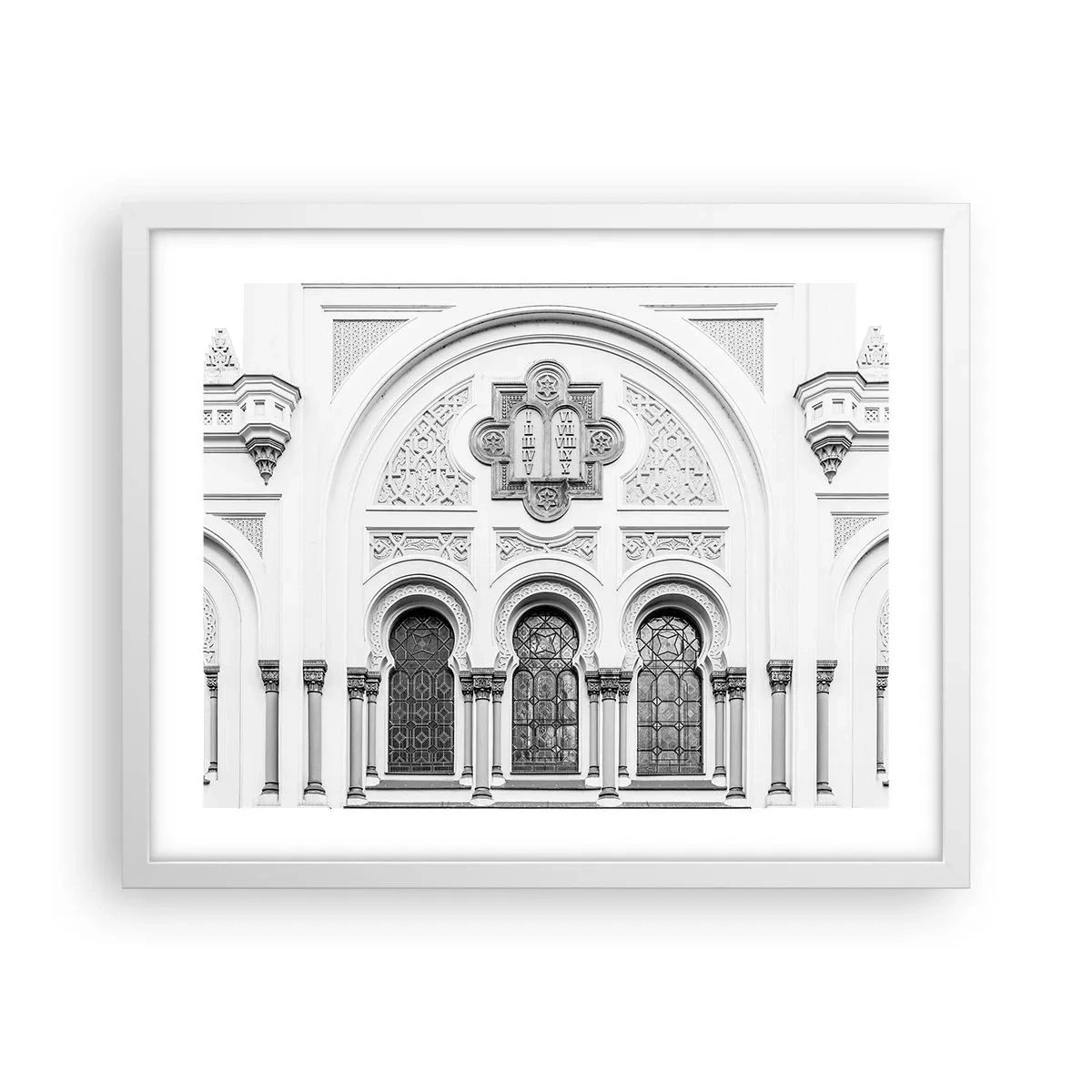 Affisch i vit ram - På gränsen mellan kulturer - 50x40 cm