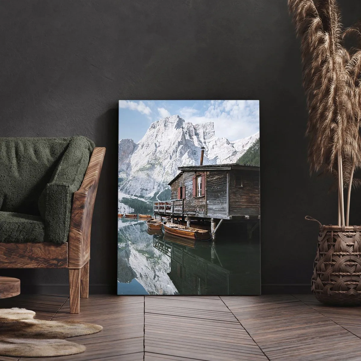 Canvastavla - Bild på duk - Kristallklar fjällmorgon - 50x70 cm