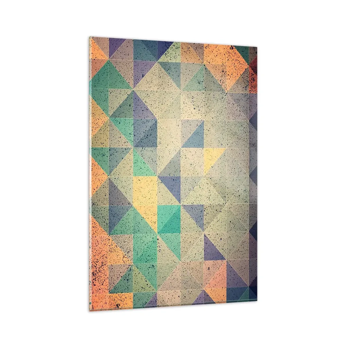 Glastavla - Bild på glas - Trianglarnas republik - 80x120 cm