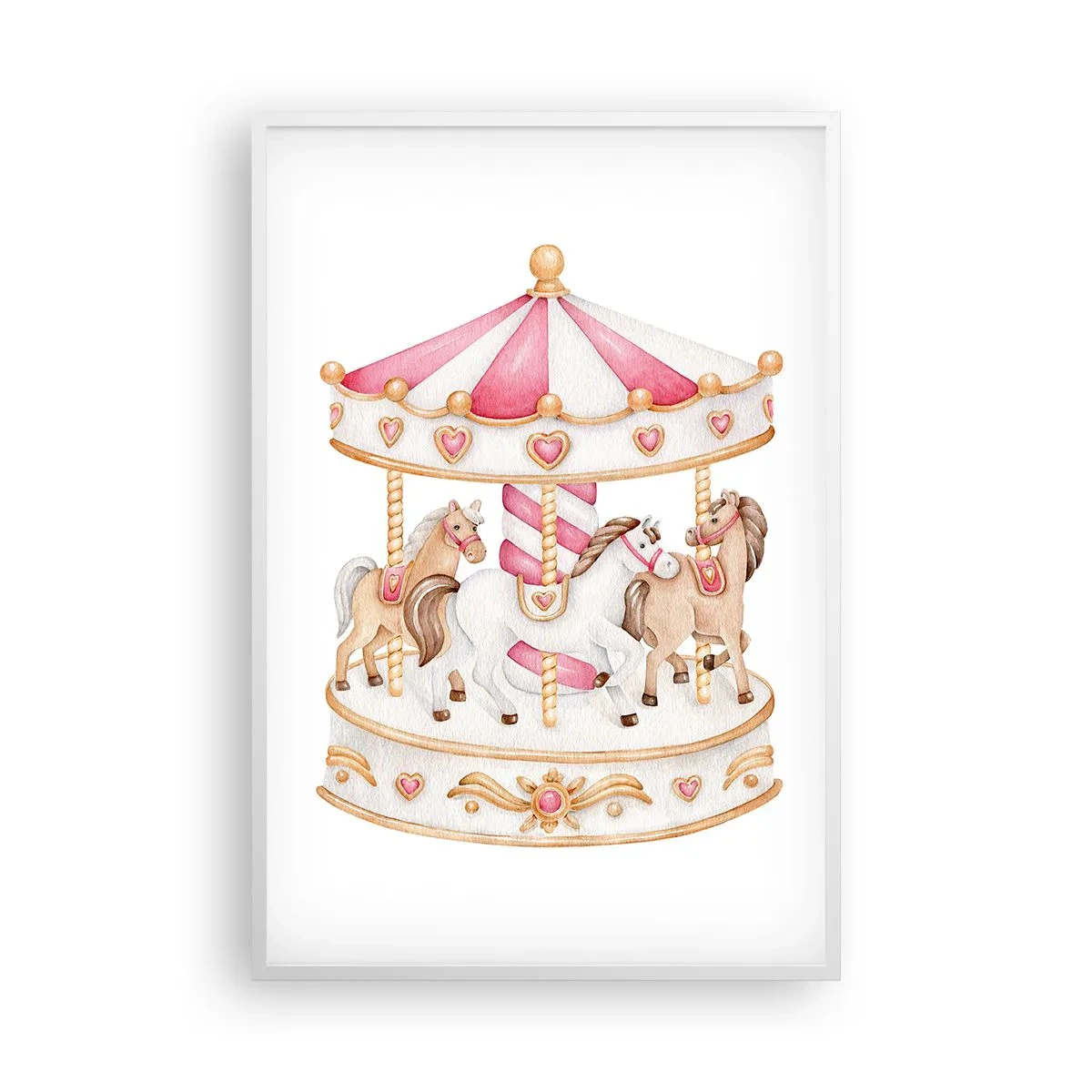 Affisch i vit ram - Barndomens ljuva värld - 61x91 cm