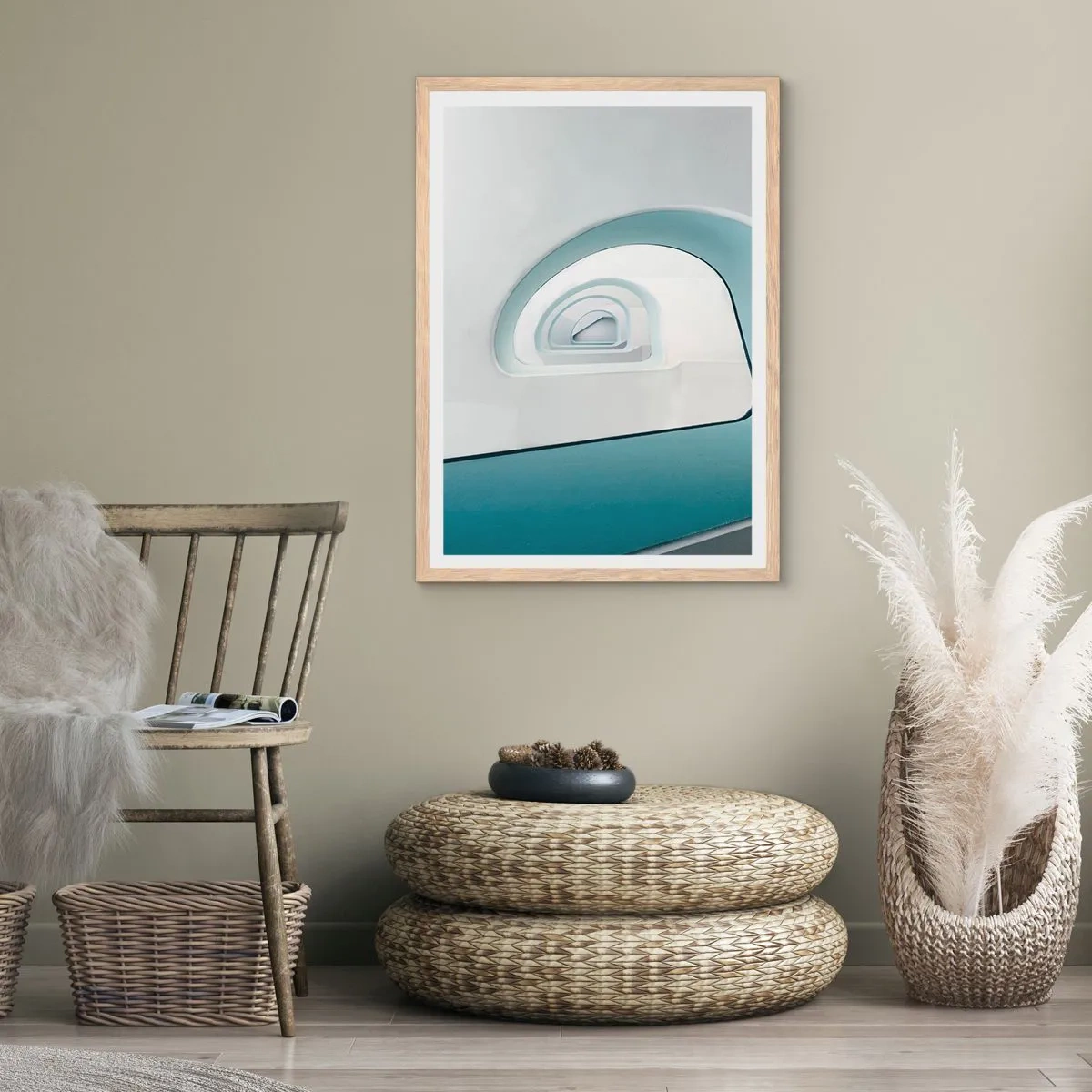 Affisch i ram av ljusek - Till det blåas botten - 50x70 cm