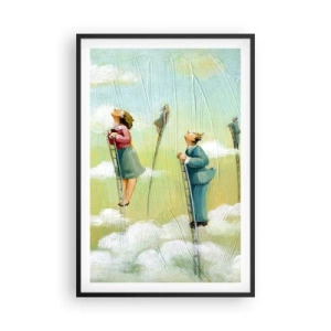 Affisch i svart ram - Efter din dröm - 61x91 cm