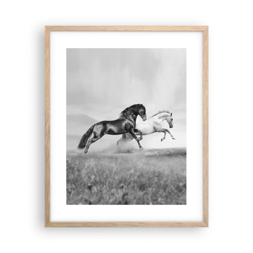 Affisch i ram av ljusek - Änglar och demoner - 40x50 cm