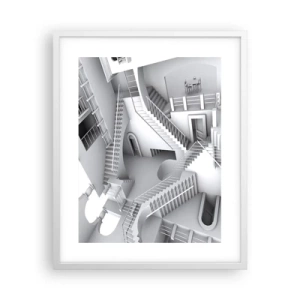 Affisch i vit ram - Rummets paradoxer - 40x50 cm
