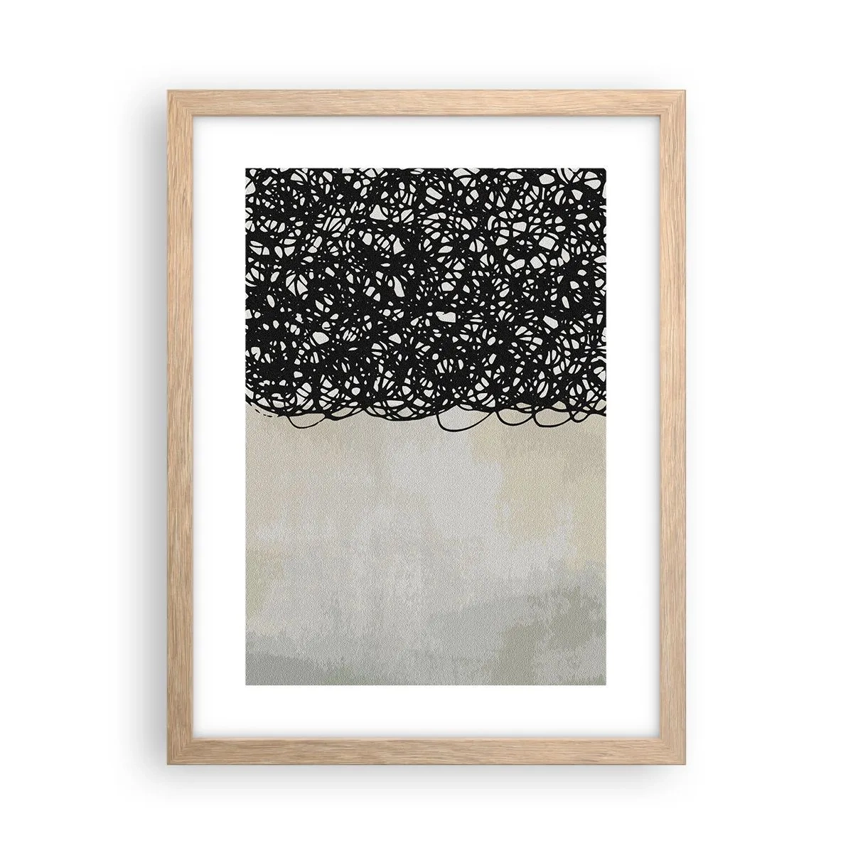 Affisch i ram av ljusek - En virvlad abstraktion - 30x40 cm