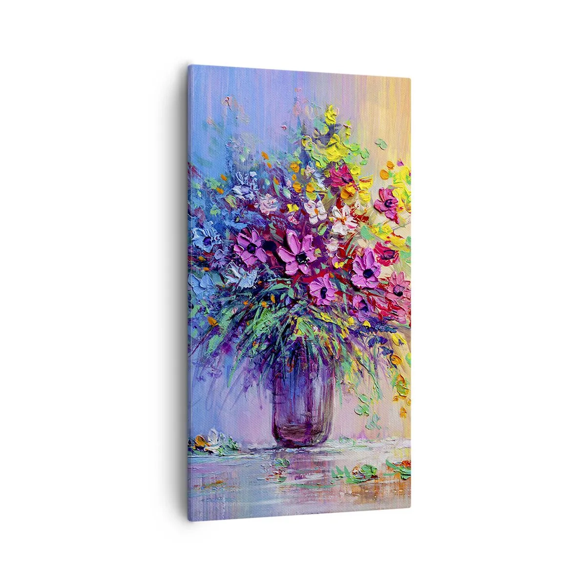 Canvastavla - Bild på duk - Sommarängens gåva - 55x100 cm