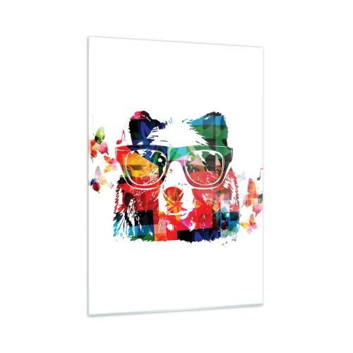Glastavla - Bild på glas - Jag tycker om det! - 50x70 cm