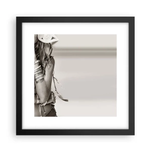 Affisch i svart ram - Som flickorna brukar - 30x30 cm
