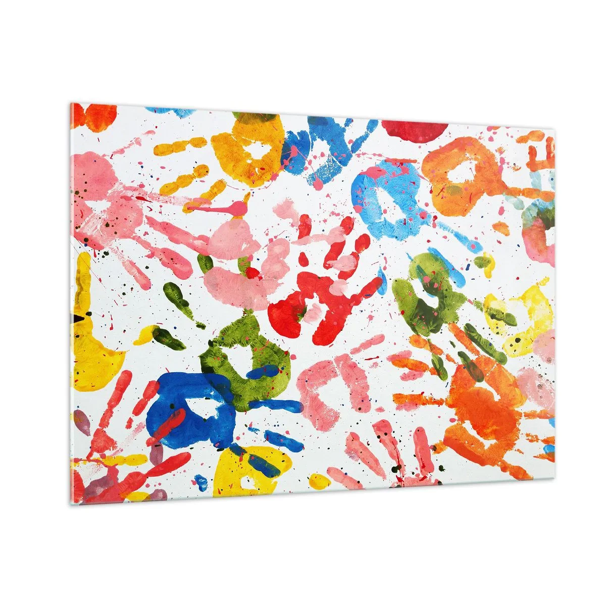 Glastavla - Bild på glas - Följs spåren - 100x70 cm