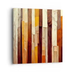 Canvastavla - Bild på duk - Hymn av skogens träd - 40x40 cm