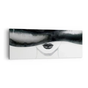 Canvastavla - Bild på duk - Sensuell hemlighet - 140x50 cm