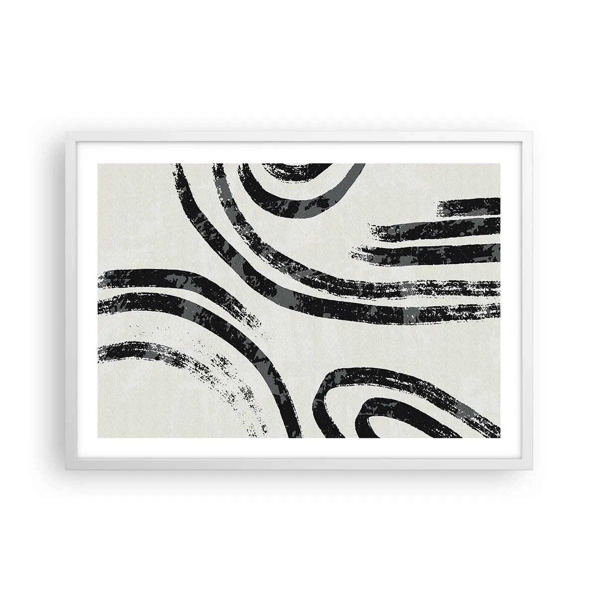 Affisch i vit ram - Halvstoppad - 70x50 cm