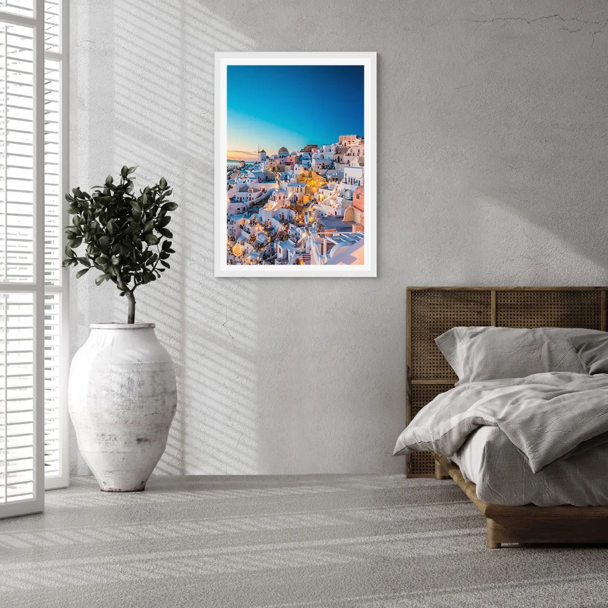 Affisch i vit ram - Grekhetens essäns - 70x100 cm