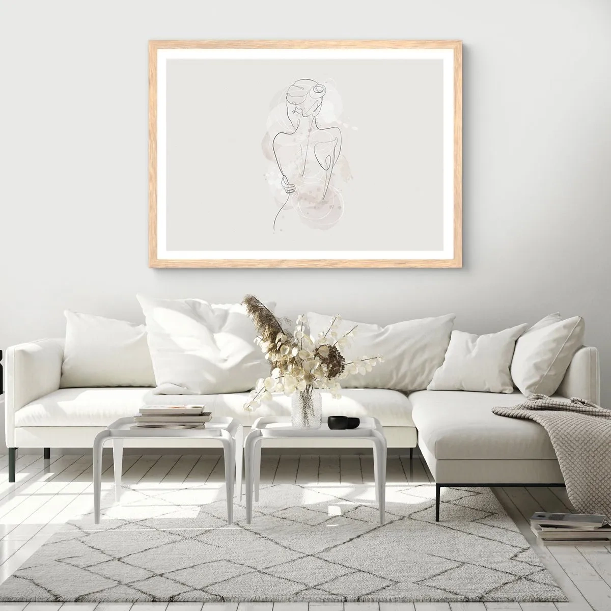 Affisch i ram av ljusek - Som ett känsligt instrument - 100x70 cm