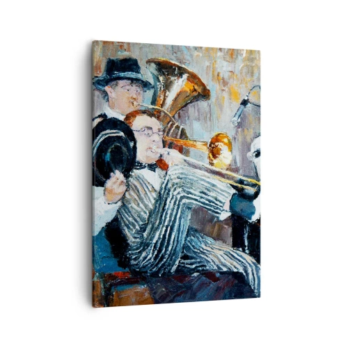 Canvastavla - Bild på duk - Hela den jazzmusiken - 50x70 cm