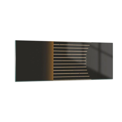 Glastavla - Bild på glas - Utforska mörkret - 140x50 cm