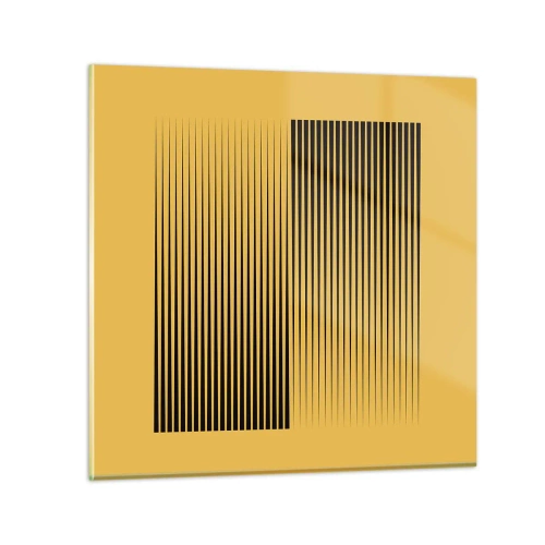 Glastavla - Bild på glas - Motsatsernas kvadrat - 50x50 cm