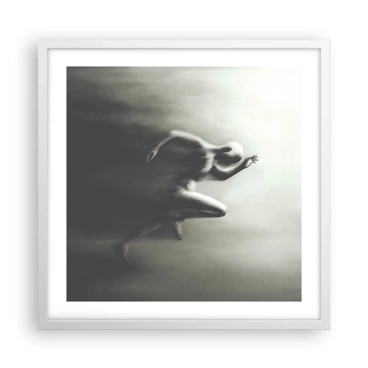 Affisch i vit ram - Omöjlig att stoppa - 50x50 cm