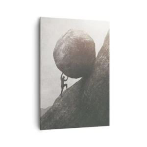 Canvastavla - Bild på duk - Jag tror i strid mot hoppet - 70x100 cm